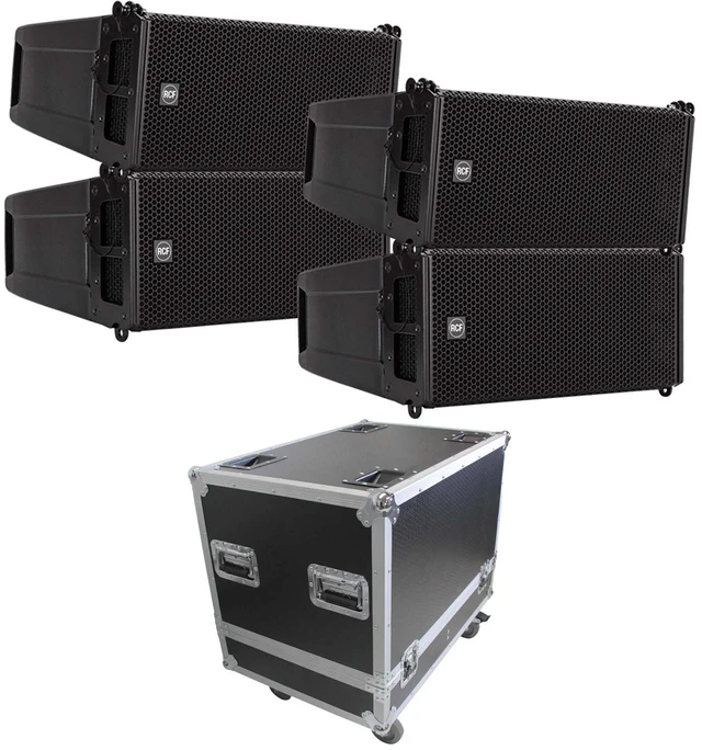 Main image of (4) RCF HDL 6-A 1400W Dual 6 Active Line Array - ProX XS-RCF-HDL6ALAX4W Bundle