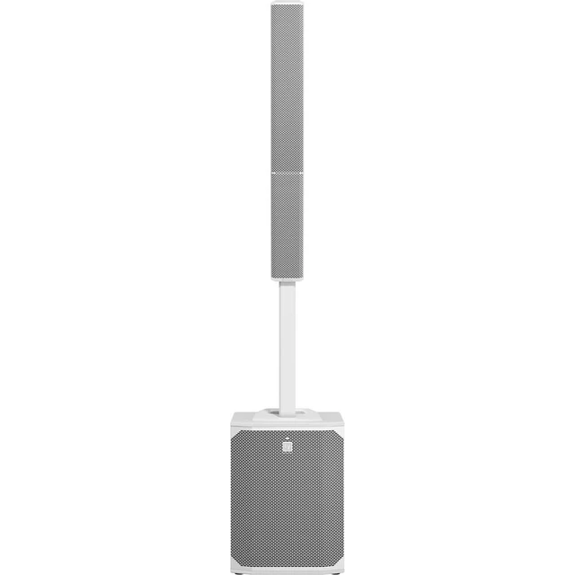 Alt view image 2 of 7 - (2) Electro-Voice Evolve 70 2000W Column PA Speaker (White) - (2) Evolve 70 Sub Cover - (2) EVOLVE 70 Dolly - (2) XLR Cables Bundle