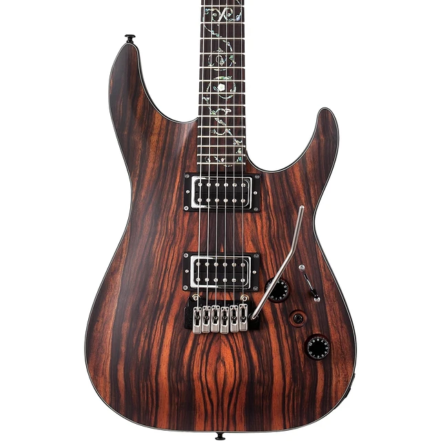 Alt view image 2 of 7 - Schecter C-1 Exotic Ebony Electric Guitar (Natural Satin)