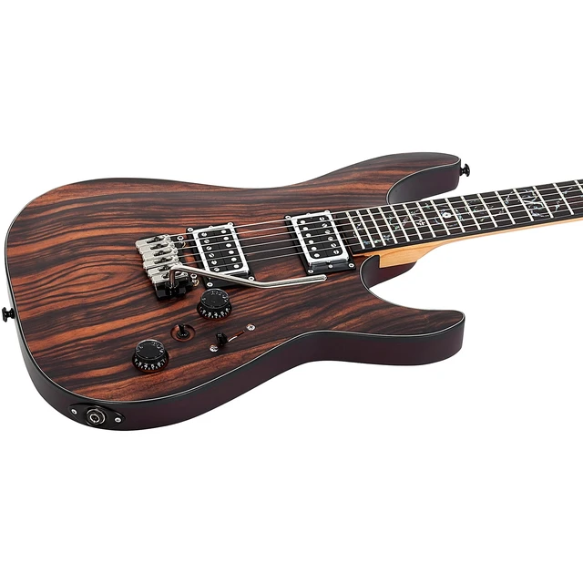 Alt view image 4 of 7 - Schecter C-1 Exotic Ebony Electric Guitar (Natural Satin)