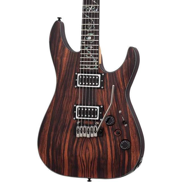 Alt view image 3 of 7 - Schecter C-1 Exotic Ebony Electric Guitar (Natural Satin)