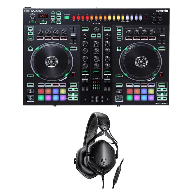 Main image of Roland DJ-505 Serato DJ Controller with V-MODA Crossfade LP2 Special Edition (Matte Black)
