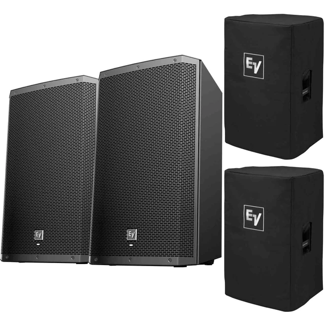 Main image of (2) Electro-Voice ZLX-12BT 12" Powered Bluetooth Loudspeakers with Covers Package