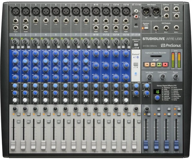Alt view image 2 of 3 - Presonus Studiolive AR12 USB Hybrid Mixer Stage Kit
