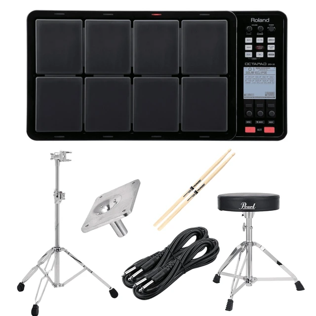 Main image of Roland OCTAPAD SPD-30 Black - Pearl Throne D50 - GIBRALTAR 6713E Stand - GIBRALTAR SC-EMMP - (2) 1/4 Cables - Drum Sticks