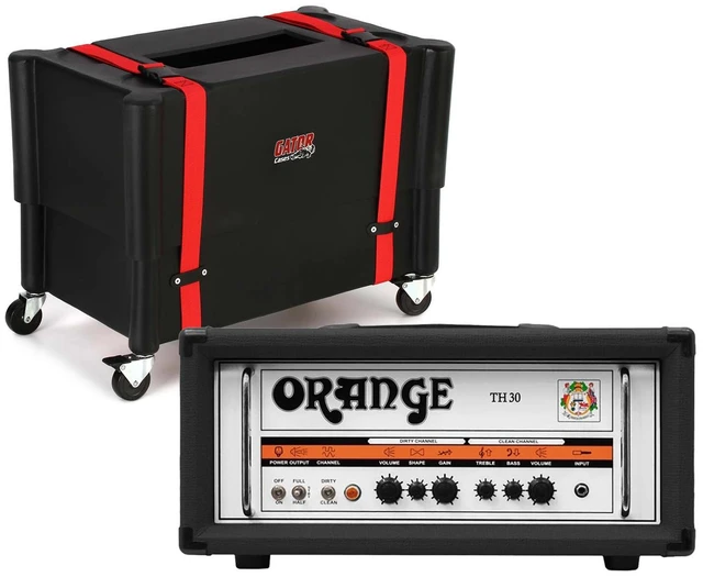 Main image of Orange TH30H 30-watt 2-channel Tube Head (Black), Gator G-ROTO-112 Case Bundle