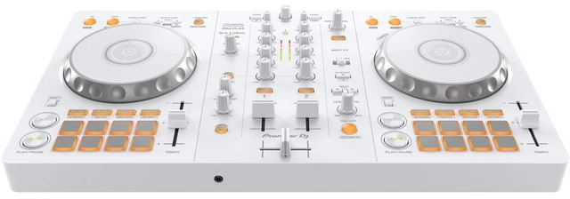 Alt view image 3 of 5 - Pioneer DJ DDJ-FLX4 Portable 2-Channel Rekordbox and Serato DJ Controller (Limited-Edition White)