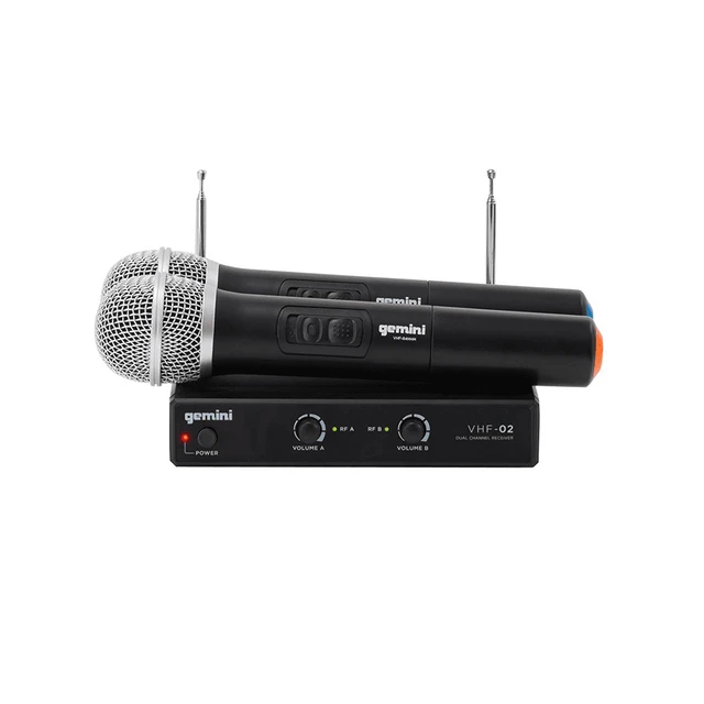 Alt view image 6 of 6 - Mackie ProFX16v3 16-Channel Sound Reinforcement Mixer with Built-In FX + Gemini VHF-02M Professional Audio DJ Equimpent Dual Channel Wireless VHF System