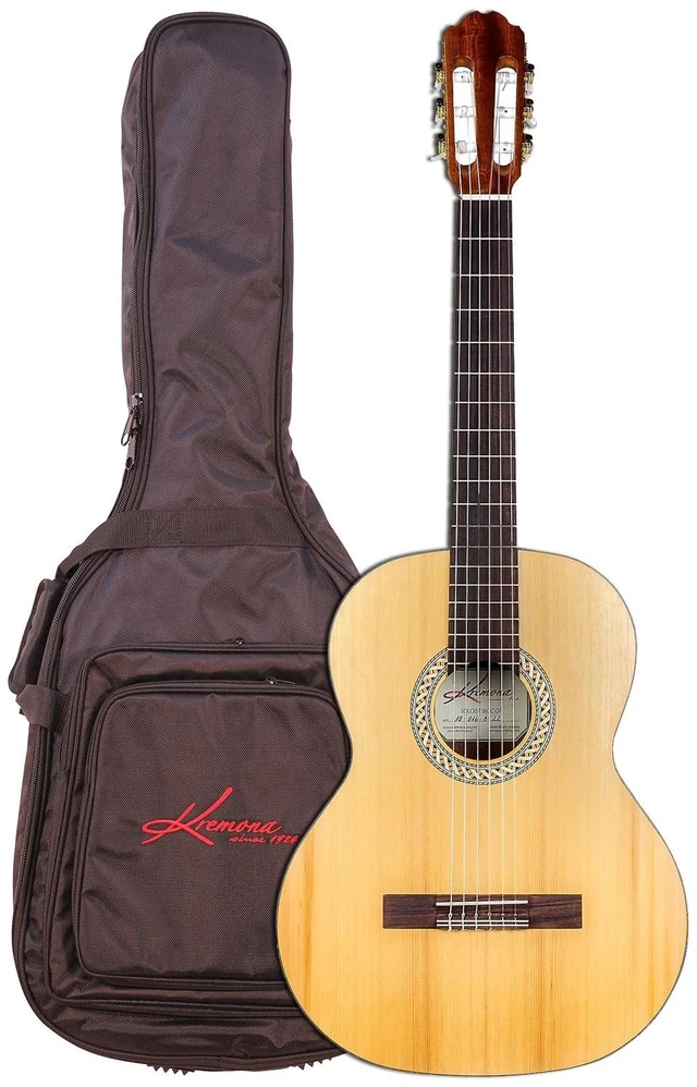 Alt view image 2 of 7 - Kremona Soloist S62C Acoustic Guitar with Bag, LOMEVE Guitar Accessories Kit Bundle
