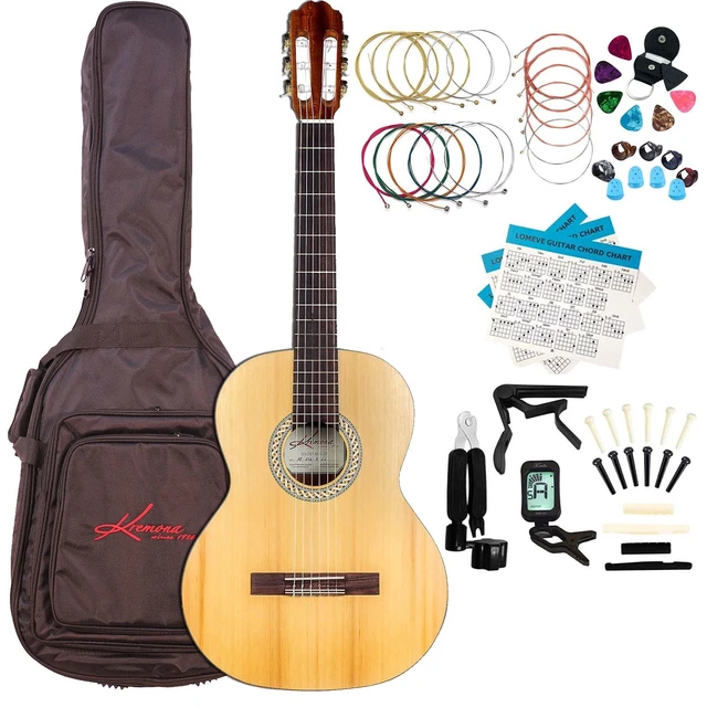 Main image of Kremona Soloist S62C Acoustic Guitar with Bag, LOMEVE Guitar Accessories Kit Bundle