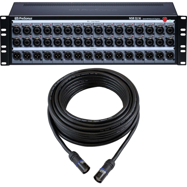 Main image of PreSonus NSB 32.16 AVB-Networked 32×16, GLS Audio 50-Feet Ethercon Bundle
