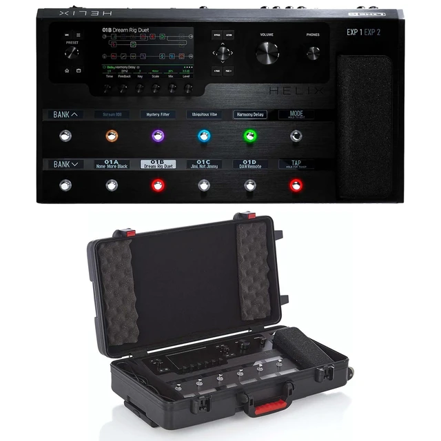 Main image of Line 6 Helix Guitar Multi-effects Floor Processor, Gator GHELIXFLOOR Line 6 Bundle