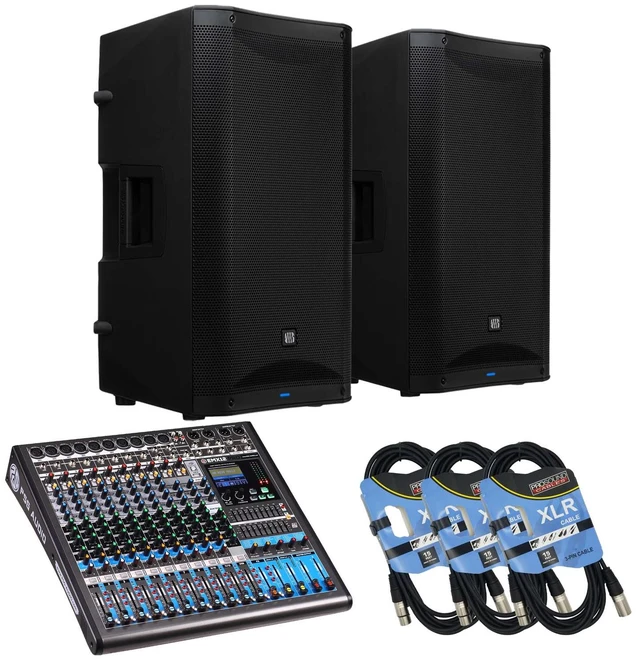 Main image of (2)PreSonus AIR XD 12 Powered Speaker - PSG AUDIO EMX-12 - (3) XLR Cables Bundle