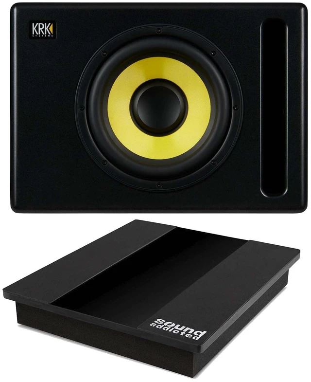 Main image of KRK S10.4 10 Powered Studio Subwoofer, VibeBoss P10 Acoustic PAD Bundle