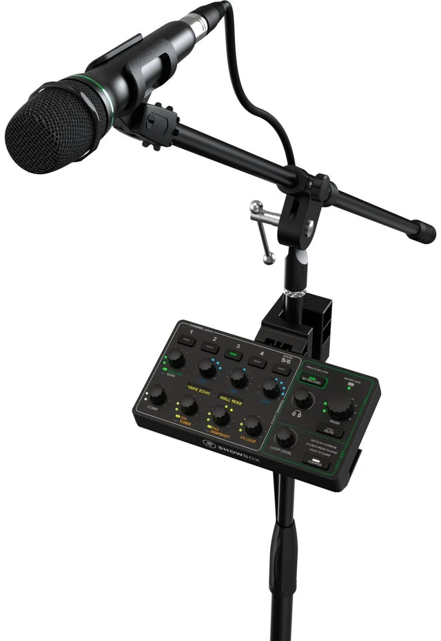Alt view image 3 of 7 - Mackie ShowBox All-in-one Battery Speaker, Mic Stand, Speaker Stand, PSG AUDIO C350, XLR Cable Bundle