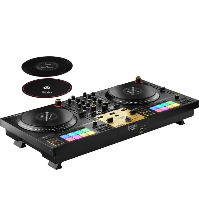 Alt view image 5 of 7 - Hercules DJControl Inpulse T7 Premium DJ Controller, PSG AUDIO MP-0919 Dual Wireless Mic Bundle