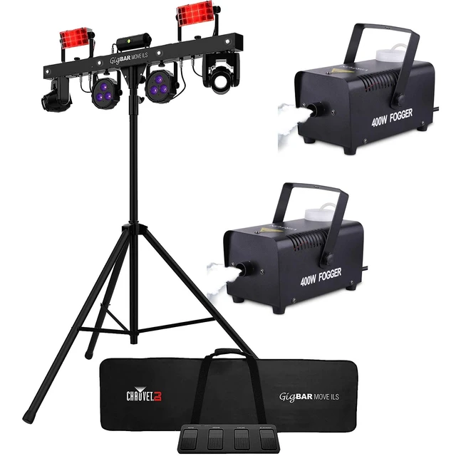 Main image of Chauvet DJ GigBar Move ILS 5-in-1 LED, (2) 400 Watts Fog Machines Bundle