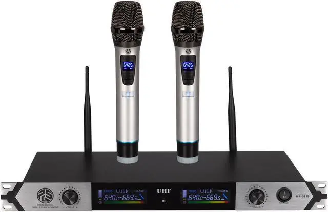 Main image of PSG AUDIO MP-0919 Multifrequency Dual Wireless Microphone System Rack Mountable