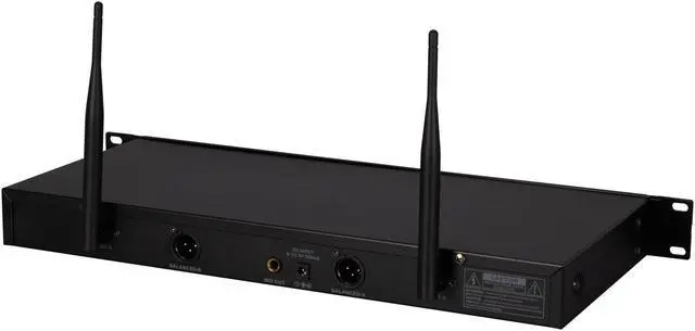 Alt view image 4 of 7 - PSG AUDIO MP-0919 Multifrequency Dual Wireless Microphone System Rack Mountable