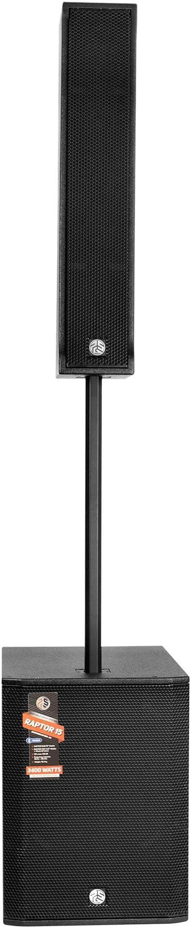 Alt view image 2 of 7 - PSG Audio Raptor 15 1000W Portable Powered Column System with Bluetooth