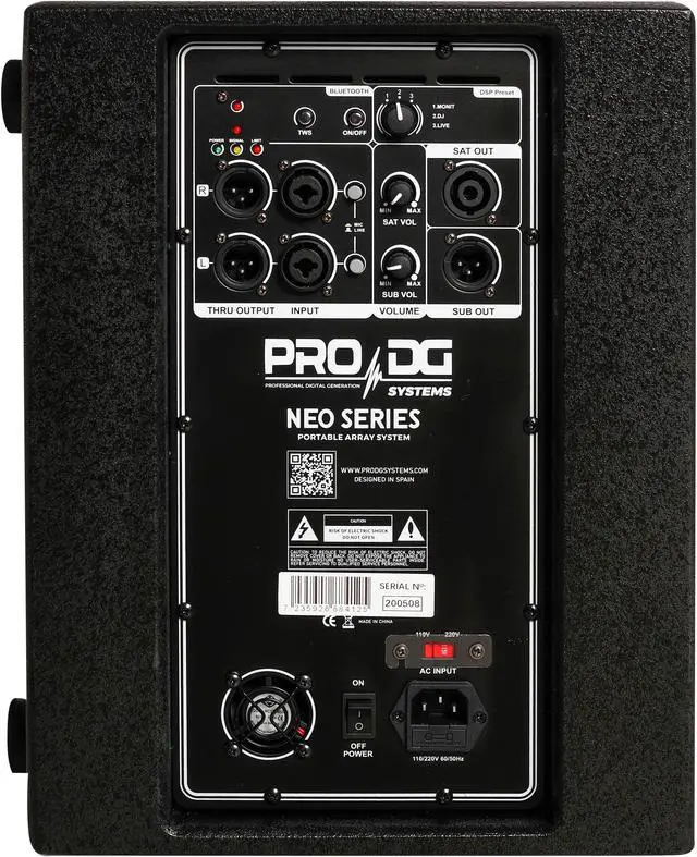 Alt view image 7 of 7 - PRO DG NEO-1 1840W 2-way Portable Array system