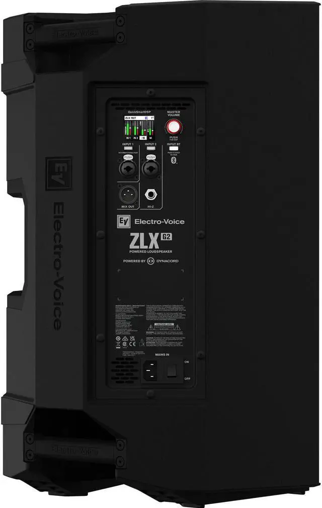 Alt view image 3 of 7 - (2) Electro-Voice ZLX-12P-G2 12 1000W Powered Speaker, (2) Gator Tote-12 Bags, EV ELX200-18SP, (2) Speaker Stands, (3) XLR Cables Bundle