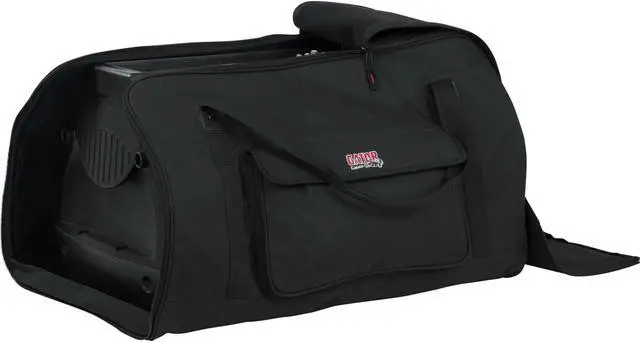 Alt view image 6 of 7 - (2) Electro-Voice ZLX-15P-G2 15 1000W Powered Speaker, (2) Gator Tote-15 Bags, (2) XLR Cables Bundle