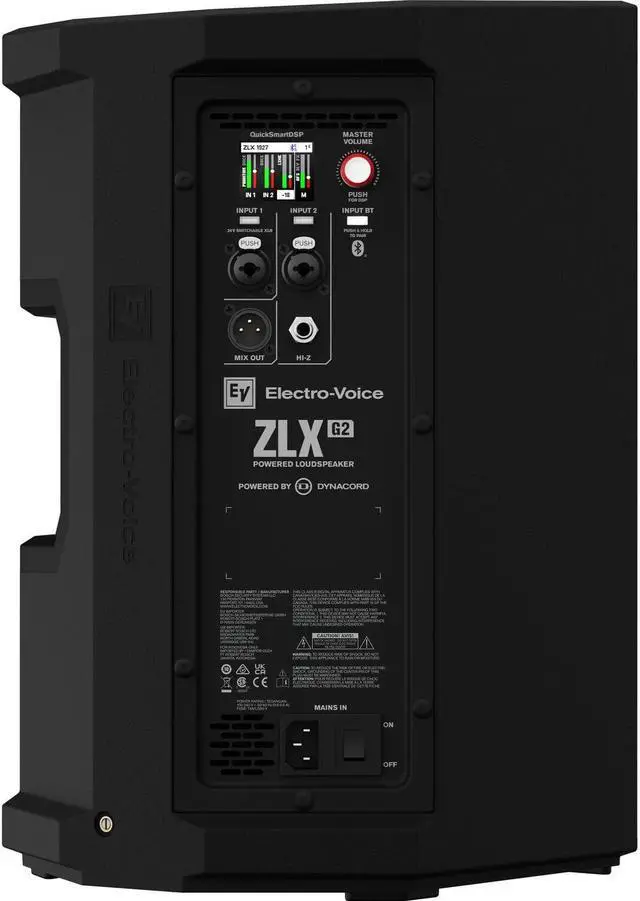 Alt view image 3 of 7 - (2) Electro-Voice ZLX-8P-G2 8 1000W Powered Speaker, (2) Rockville TB8 Bags, EV ELX200-12SP, (2) Speaker Stands, (3) XLR Cables Bundle