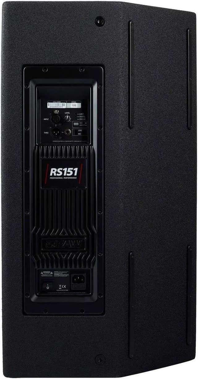 Alt view image 3 of 7 - (2) EAW RS121 1500W 12 Powered Loudspeaker, (2) EAW Covers, (2) Speaker Stands, (2) XLR Cables Bundle