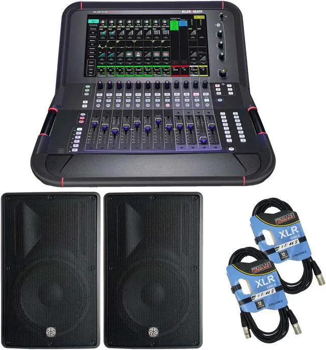 Main image of Allen & Heath Avantis Solo 64-channel Digital Mixer, (2) PSG AUDIO Cobra 115, (2) XLR Cables Bundle