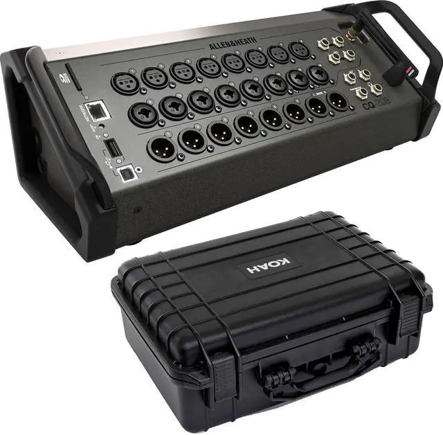 Main image of Allen & Heath CQ-20B 20-channel Digital Mixer, Koah Weatherproof Case (18X14x7) Bundle