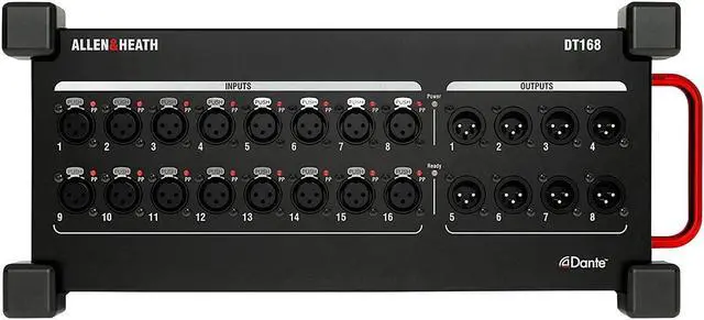 Alt view image 2 of 6 - Allen & Heath DT168 16-input Dante, GLS Audio 200FT Cable, (12) XLR Cables Bundle