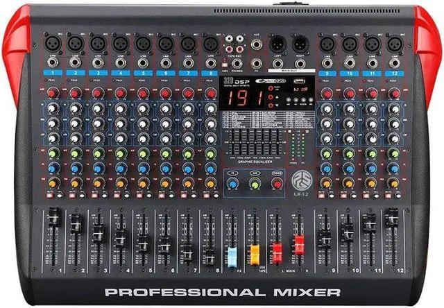 Alt view image 4 of 7 - (2) PSG Audio Cobra 12 1600 Watt, PSG Audio LX12 Mixer, (2) Gator Tote12, Stands, (2) XLR Cables Bundle