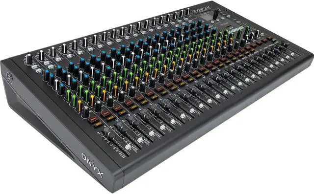 Alt view image 2 of 7 - Mackie Onyx24 24-channel Analog Mixer, (4) XLR Cables, (4) 1/4 Cables, Dust Cover, Tascam TH02 Bundle