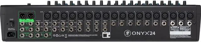 Alt view image 4 of 7 - Mackie Onyx24 24-channel Analog Mixer, (4) XLR Cables, (4) 1/4 Cables, Dust Cover, Tascam TH02 Bundle