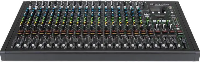 Alt view image 3 of 7 - Mackie Onyx24 24-channel Analog Mixer, (4) XLR Cables, (4) 1/4 Cables, Dust Cover, Tascam TH02 Bundle