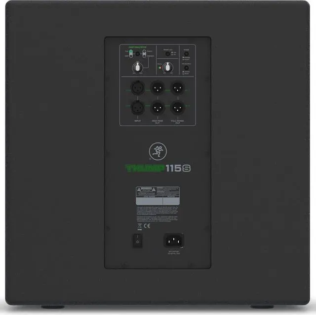 Alt view image 4 of 6 - Mackie Thump115S 1400W 15 Sub, Audio Pole, XLR Cable Bundle