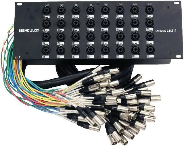 Alt view image 6 of 6 - Mackie 2404VLZ4 24-Channel Mixer, Seismic 32 Channel Snake SARMSS-32×515 Bundle