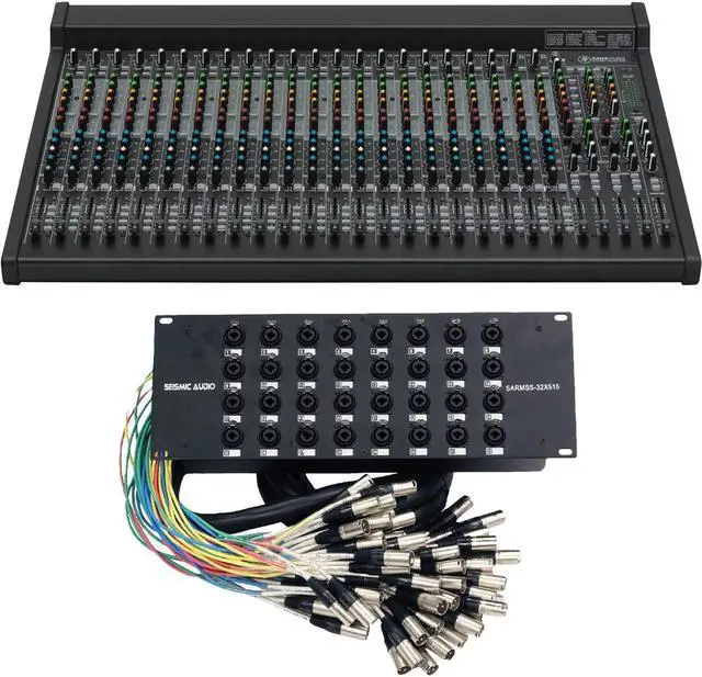 Main image of Mackie 2404VLZ4 24-Channel Mixer, Seismic 32 Channel Snake SARMSS-32×515 Bundle