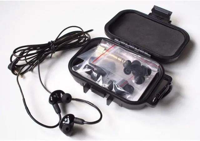 Alt view image 4 of 5 - Mackie MP-240 Hybrid In-Ear Headphones, 34PC Cleaning Kit headphones Bundle