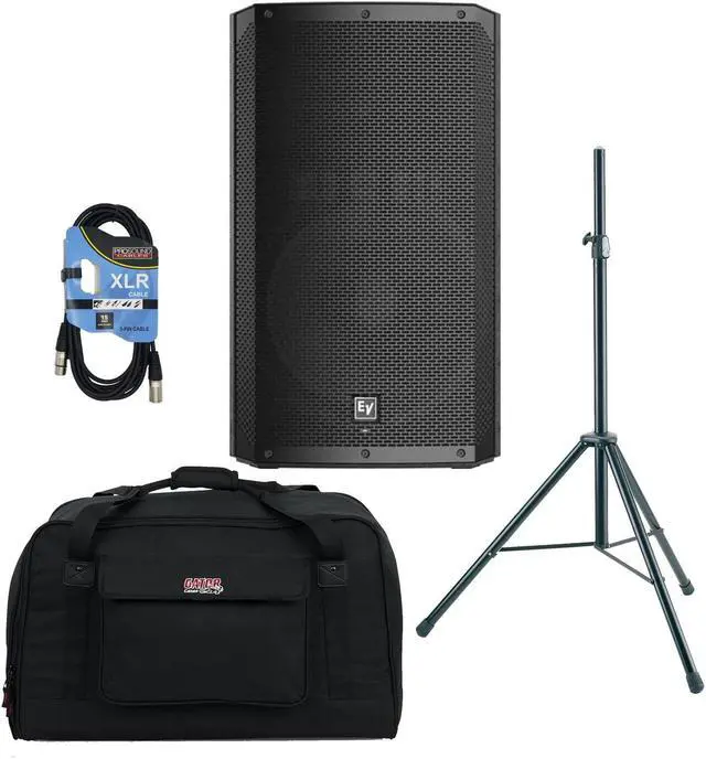 Main image of Electro-Voice ELX200-15P, Gator Tote12, Speaker Stand, XLR Cable Bundle