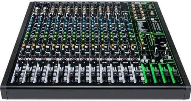 Alt view image 4 of 7 - Mackie ProFX16v3 16-Channel Sound Reinforcement Mixer with Built-In FX + Tascam TH-02 Studio Headphones + Gator Cases G-MIXERBAG-1818 Padded Nylon and (6) XLR Cables 15FT.