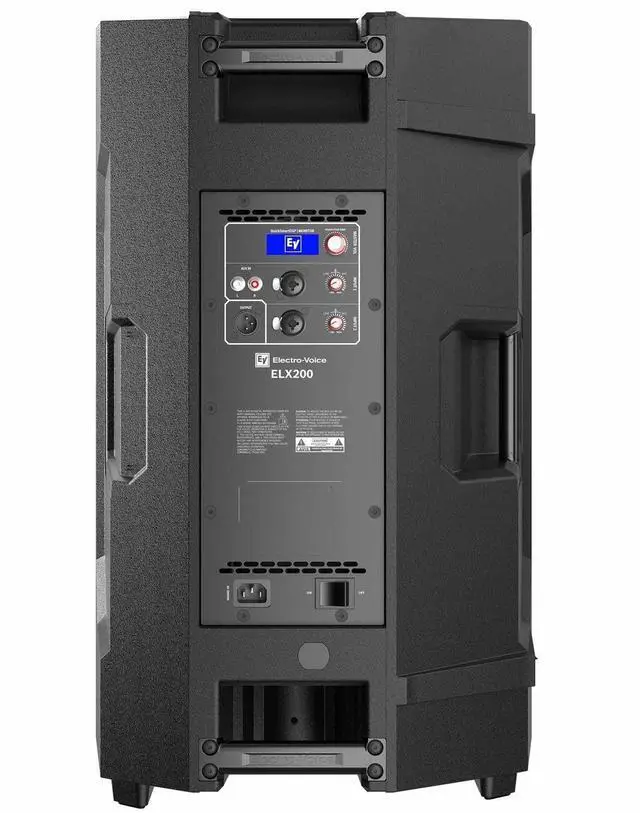 Alt view image 4 of 6 - 2x Electro-Voice ELX200-15P-US 15 2-Way 1200W Speakers w/ XLR Cables & Stands