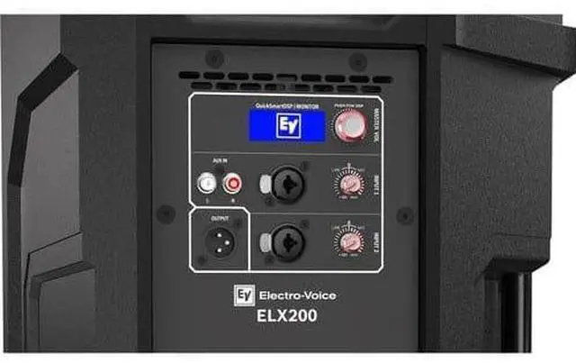 Alt view image 5 of 5 - Electro-Voice ELX200-12P 12 2-Way Powered Speakers & Speaker Stand (Pair) + XLR to XLR Cables and Microphone Package