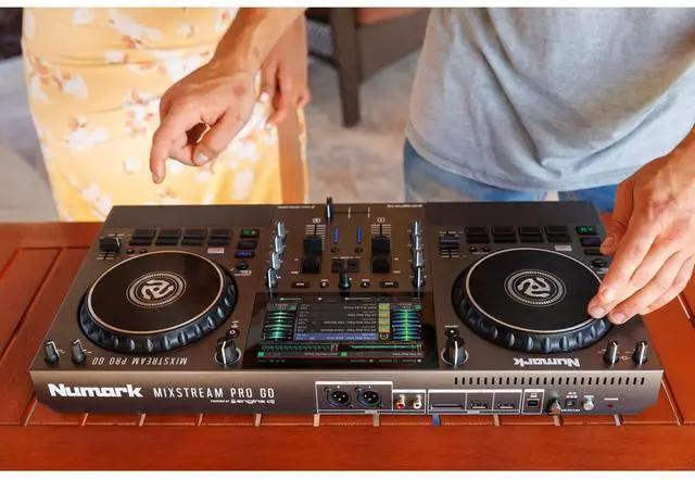 Alt view image 5 of 6 - Numark Mixstream Pro Go Battery-Powered Standalone DJ Controller, Gator G-MIXERBAG-2519 Bundle