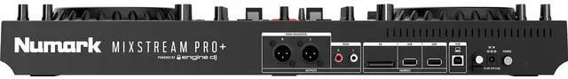 Alt view image 4 of 5 - Numark Mixstream Pro+ Standalone DJ Controller, Tascam TH02, (2) XLR Cables, PSG AUDIO C350 Bundle