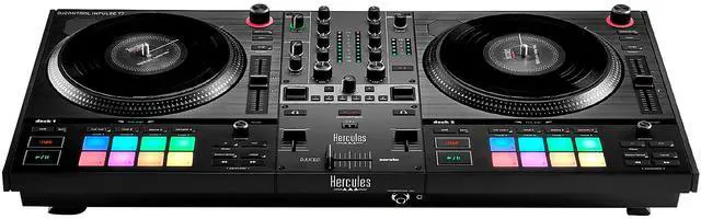 Alt view image 2 of 7 - Hercules DJ DJControl Inpulse T7 2-deck Motorized DJ Controller, Presonus Eris3.5, RCA Cables, Tascam TH02 Bundle