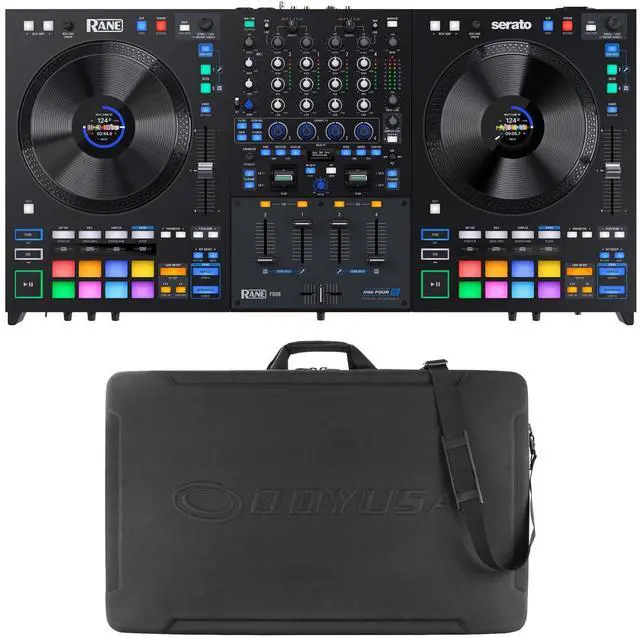 Main image of Rane Four 4-channel DJ Controller, Odyssey BMRANE4M Bundle