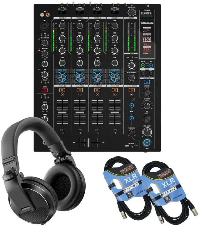 Main image of Reloop RMX-95 Digital Club Mixer, Pioneer HDJ-X5, (2) XLR Cables Bundle
