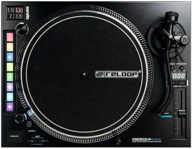 Alt view image 3 of 4 - (2) Reloop RP-8000 MK2 Upper Torque Hybrid Bundle